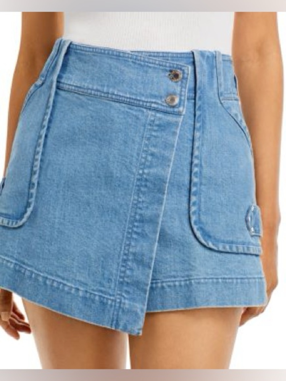 10 Crosby by Derek Lam Covey Denim Skort